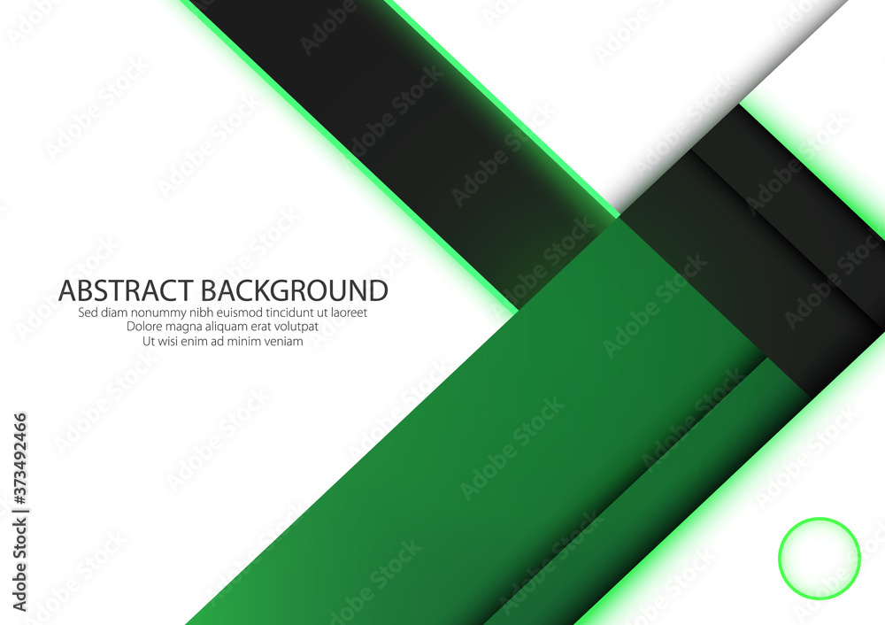 Modern Abstract Side Line Green Color Shape. Design Graphic Vector