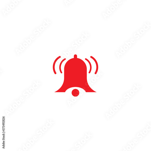 red bell icon design vector illustration
