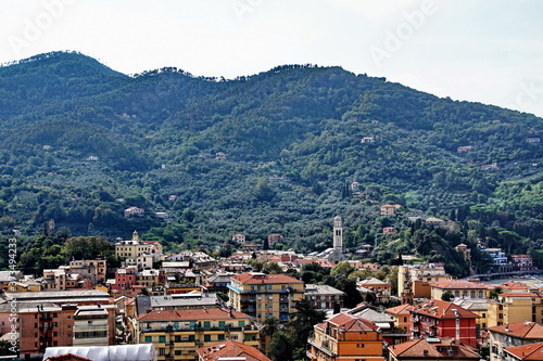 View of Levanto at coastline of Liguria. Italy