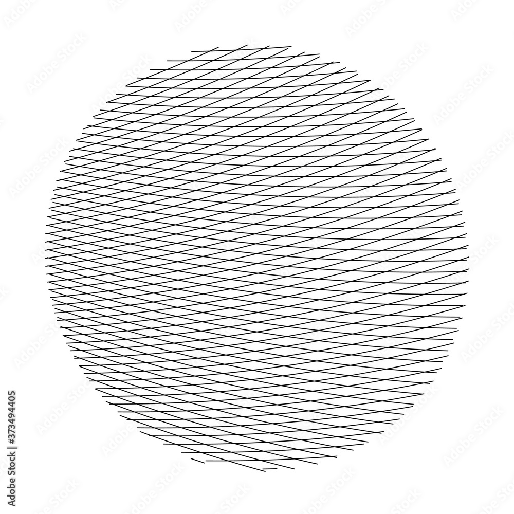 Striped vector circle Striped vector circle