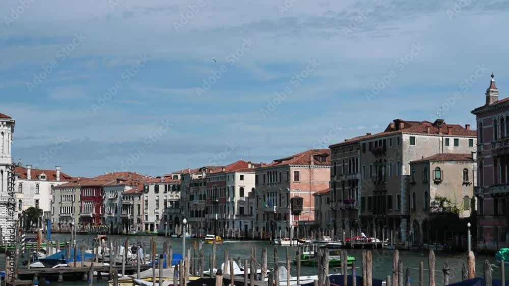 Venice, Italy - Historic buildings between the canals of the lagoon city Venice, Italy - Historic buildings between the canals of the lagoon city
