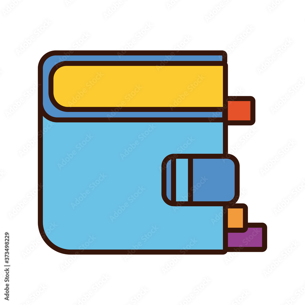 directory book line and fill style icon