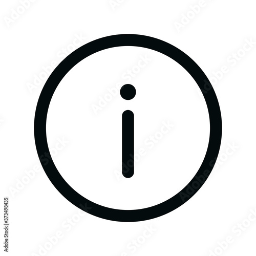 Info isolated icon, info round linear icon, more info circle outline vector icon with editable stroke