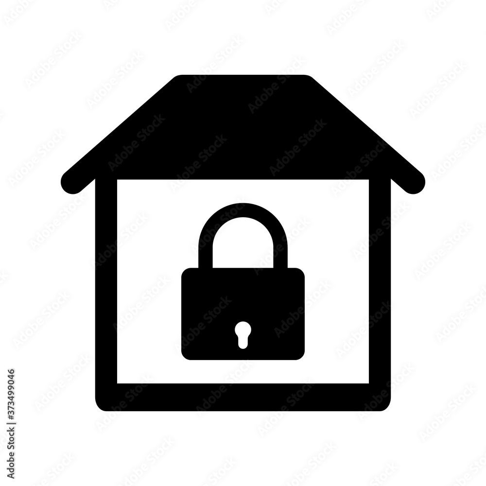 Home lock icon. Home Security Icon, Locked house icon. Home lock icon. Home Security Icon, Locked house icon.
