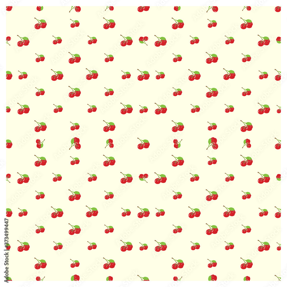 Seamless Pattern with Cherry Suitable for Baby Clothes, Kids, Wrapping, Fabrics and much more.