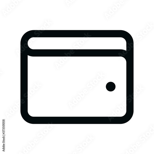 Cash wallet isolated icon, cash payment linear icon, payment wallet outline vector icon with editable stroke