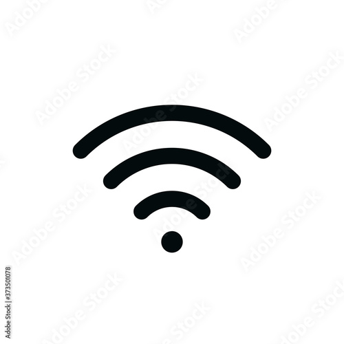 Free wifi sign isolated icon, wi-fi network linear icon, free wi fi signal outline vector icon