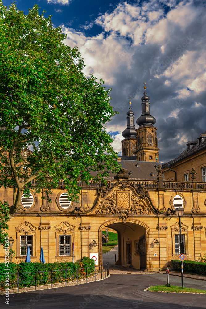 Obraz premium kloster banz the benedictine monastery near bad staffelstein, germany