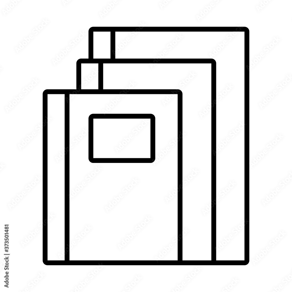pile textbooks school line style icon pile textbooks school line style icon