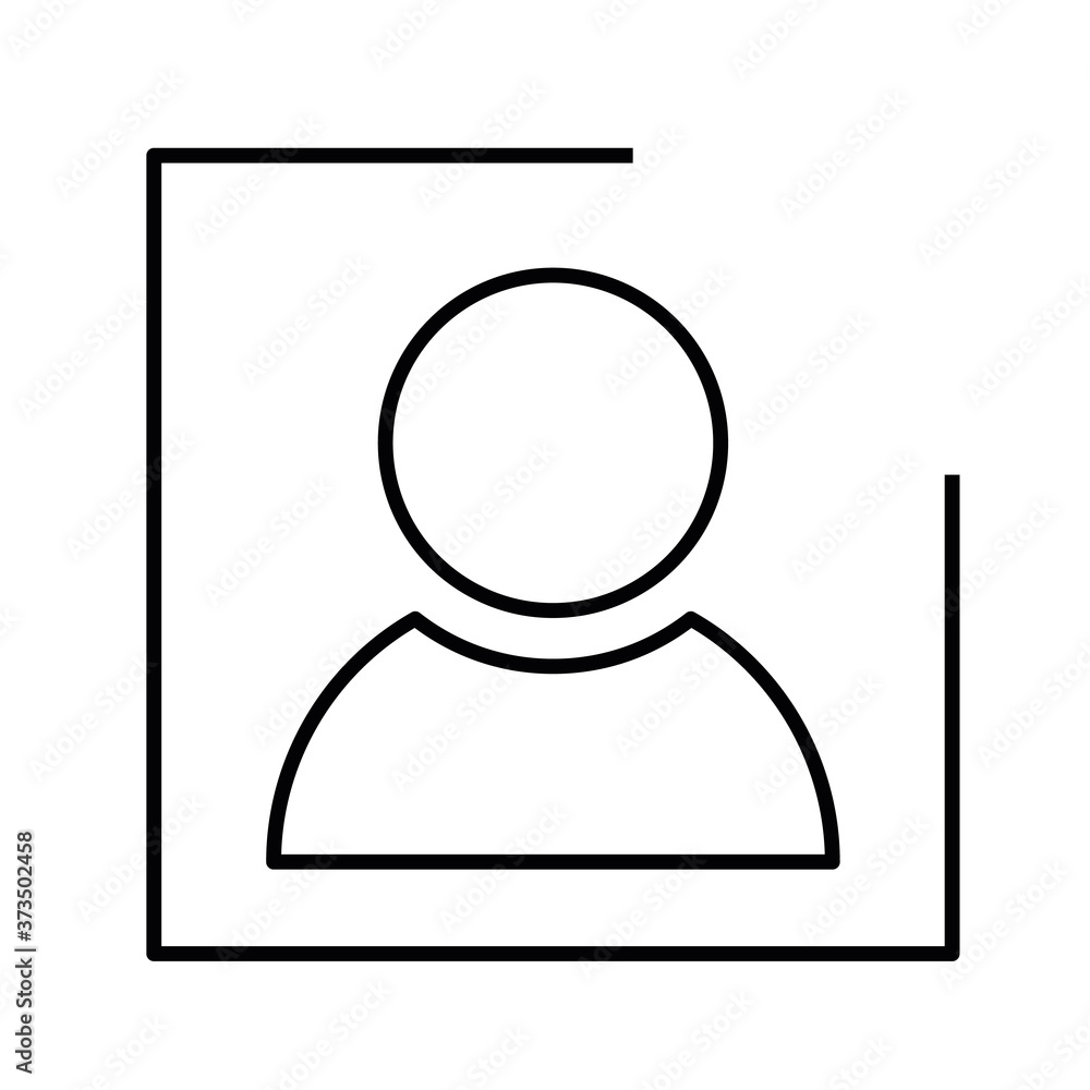 User or person thin line icon User or person thin line icon