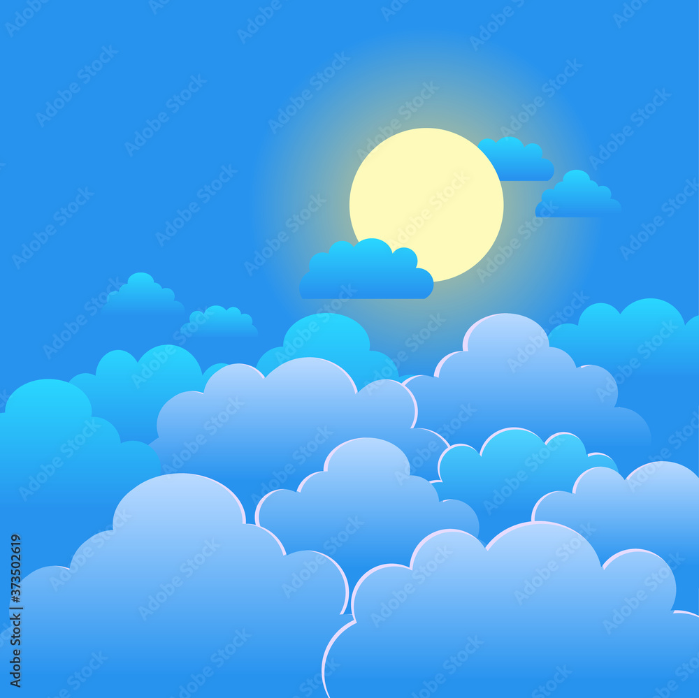 vector illustration of clouds vector illustration of clouds