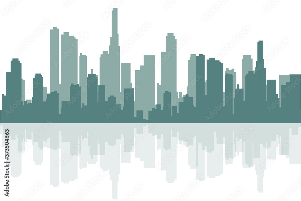 Modern City Skyline - Vector