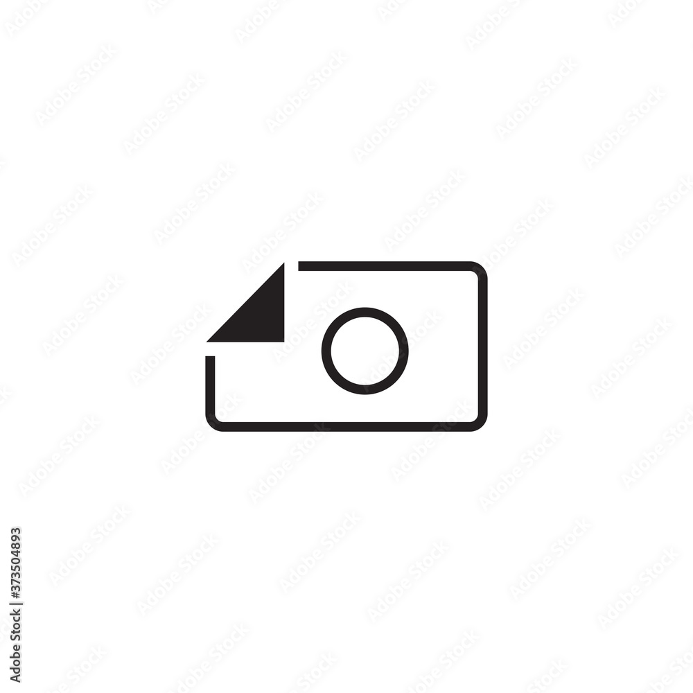 Camera icon logo design template Camera icon logo design template