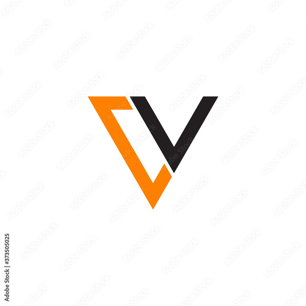 CV letter initial logo design template CV letter initial logo design template