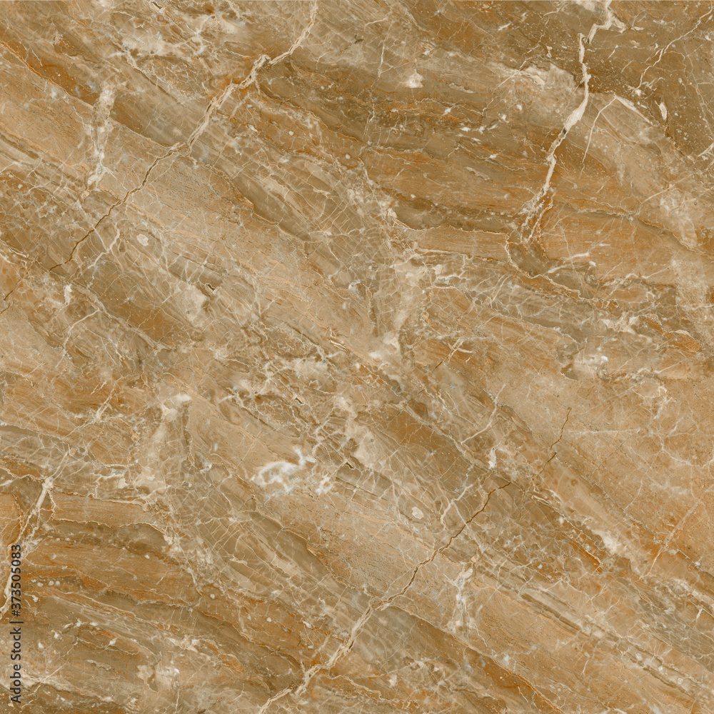 Polished brown marble. Real natural marble stone texture and surface background.