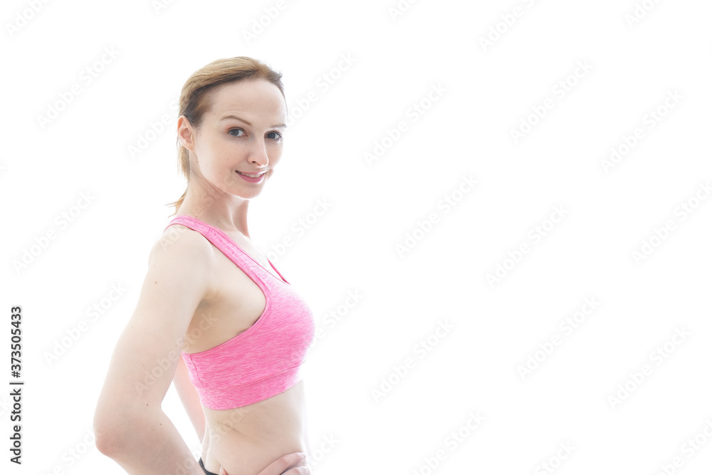 スポーティーな女性ポートレート