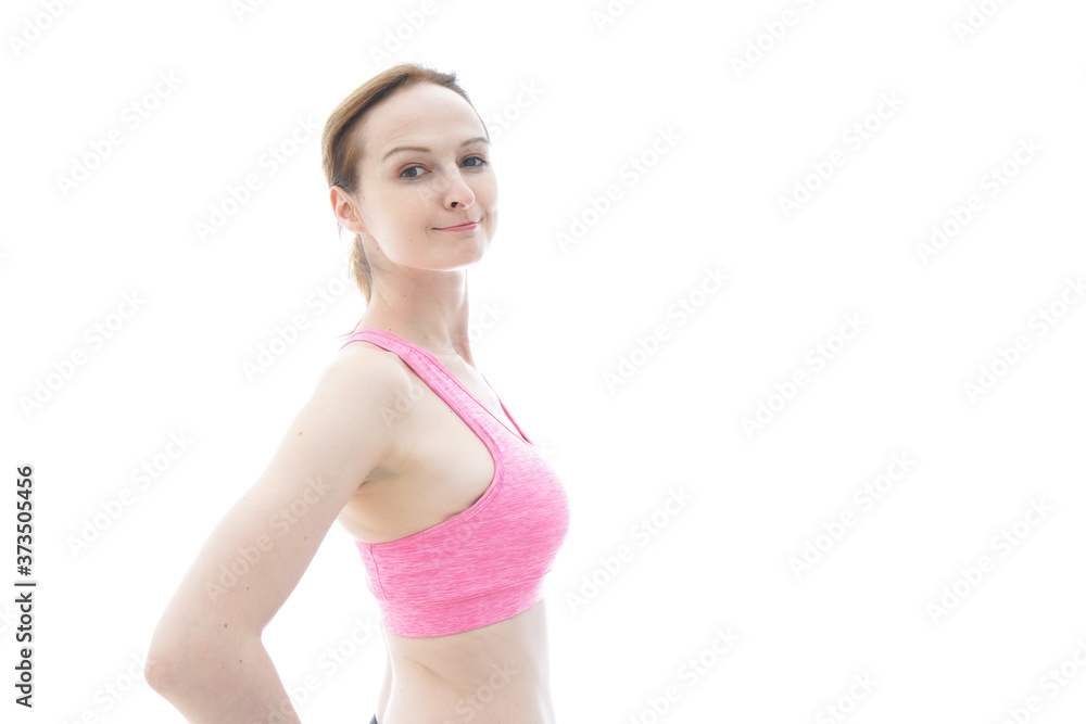 スポーティーな女性ポートレート