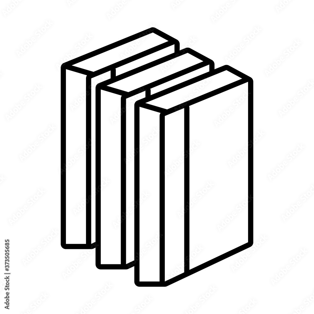pile textbooks school line style icon pile textbooks school line style icon