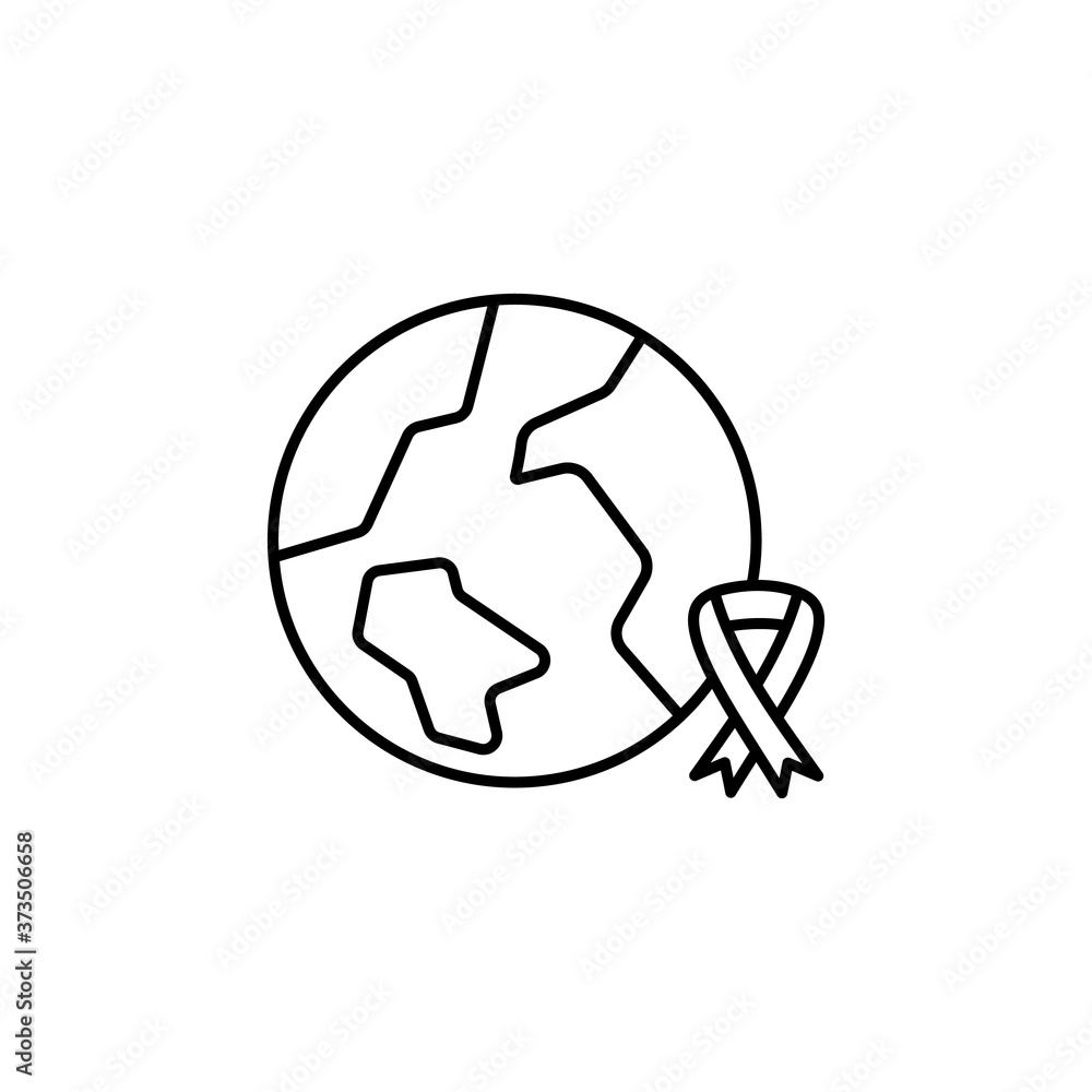 cancer line icon. Signs and symbols can be used for web, logo, mobile app, UI, UX