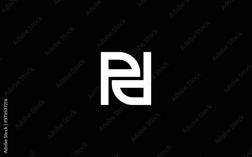 Alphabet letters monogram icon logo DP or PD Alphabet letters monogram icon logo DP or PD