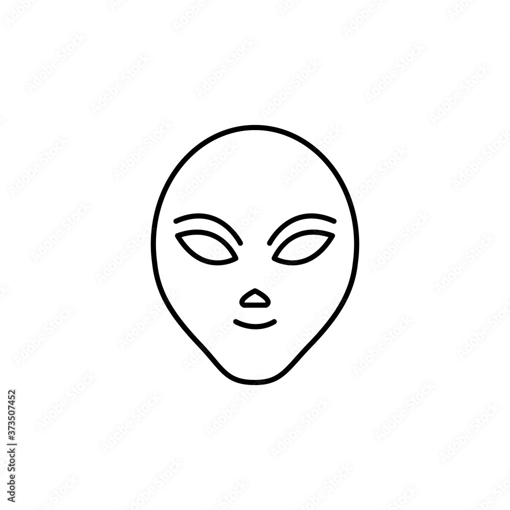 alien line icon. Signs and symbols can be used for web, logo, mobile app, UI, UX alien line icon. Signs and symbols can be used for web, logo, mobile app, UI, UX