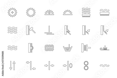Designation on the wallpaper symbol black color set solid style image