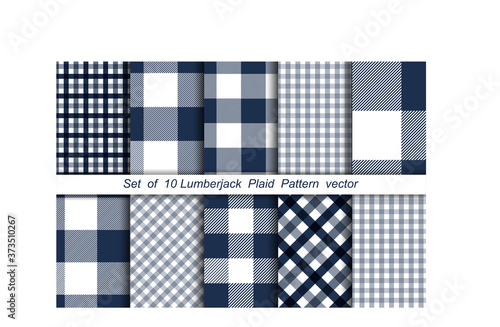 Lumberjack background. Textile plaid. Pattern background. Tartan fabric. Vector illustration
