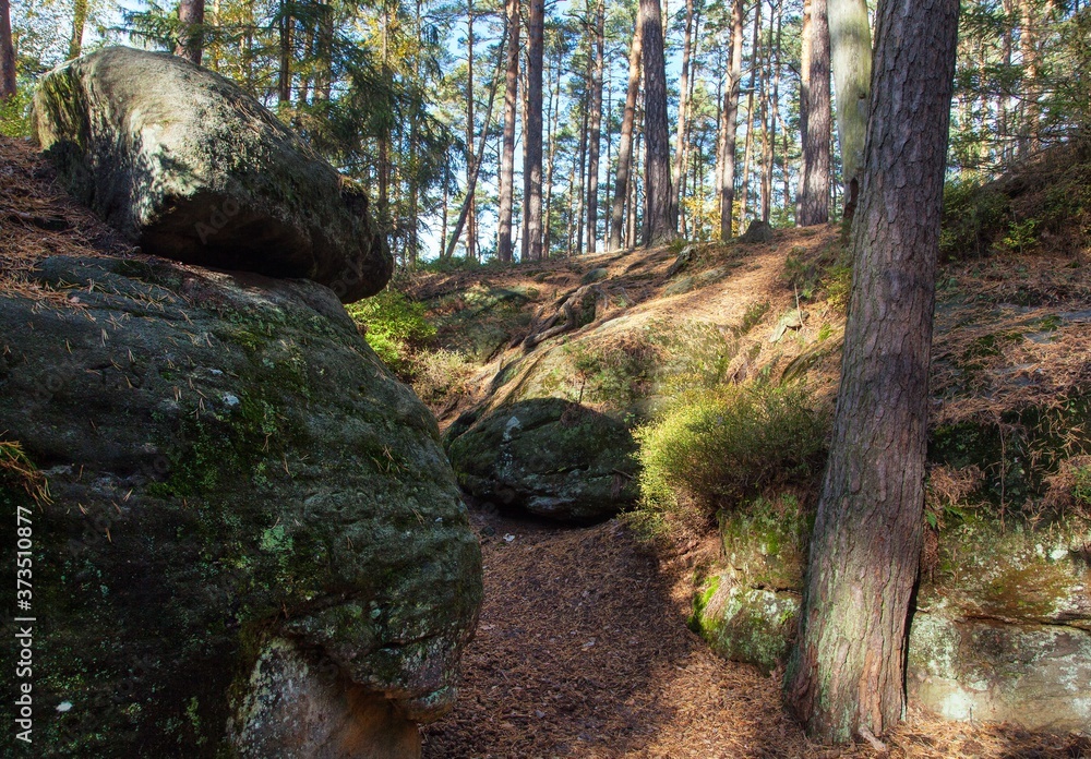 Mastale rockies or Toulovcovy mastale sandstone rockies