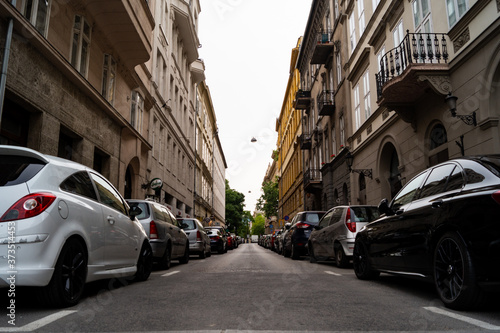 Parking cars on the street © Krisztian