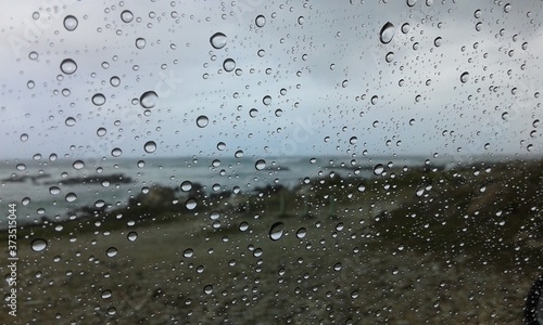 A view from the backseat of my mom's Chevrolet Optra of the rainy yet beautiful weather of Cape Agulhas, South Africa 