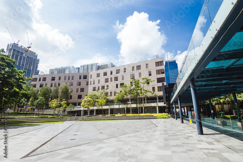 Bonifacio Global City, Taguig, Metro Manila - Bonifacio High Street Amphitheater. A wide open plaza in BGC. photo