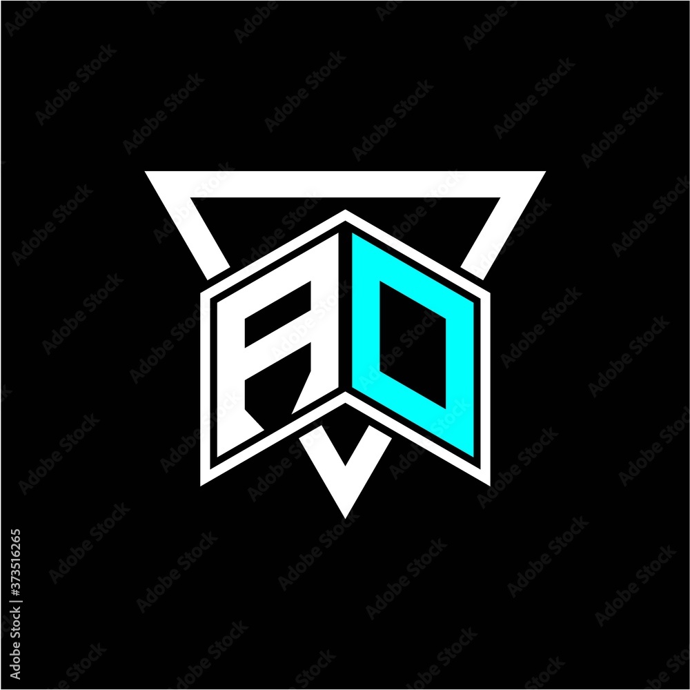 The letter A O monogram is perfect for game initials, greeting cards, logos, posters and more The letter A O monogram is perfect for game initials, greeting cards, logos, posters and more