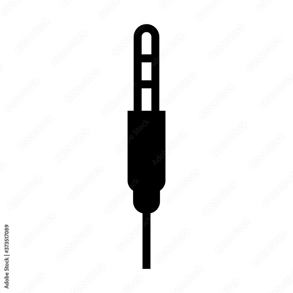 Obraz premium Audio plug icon