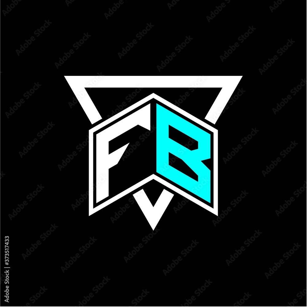 The letter F B monogram is perfect for game initials, greeting cards, logos, posters and more The letter F B monogram is perfect for game initials, greeting cards, logos, posters and more