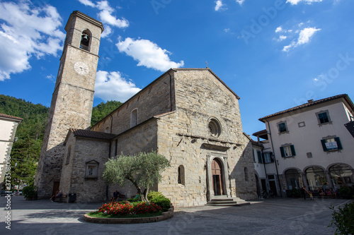 bagno di romagna medieval historic center italy photo