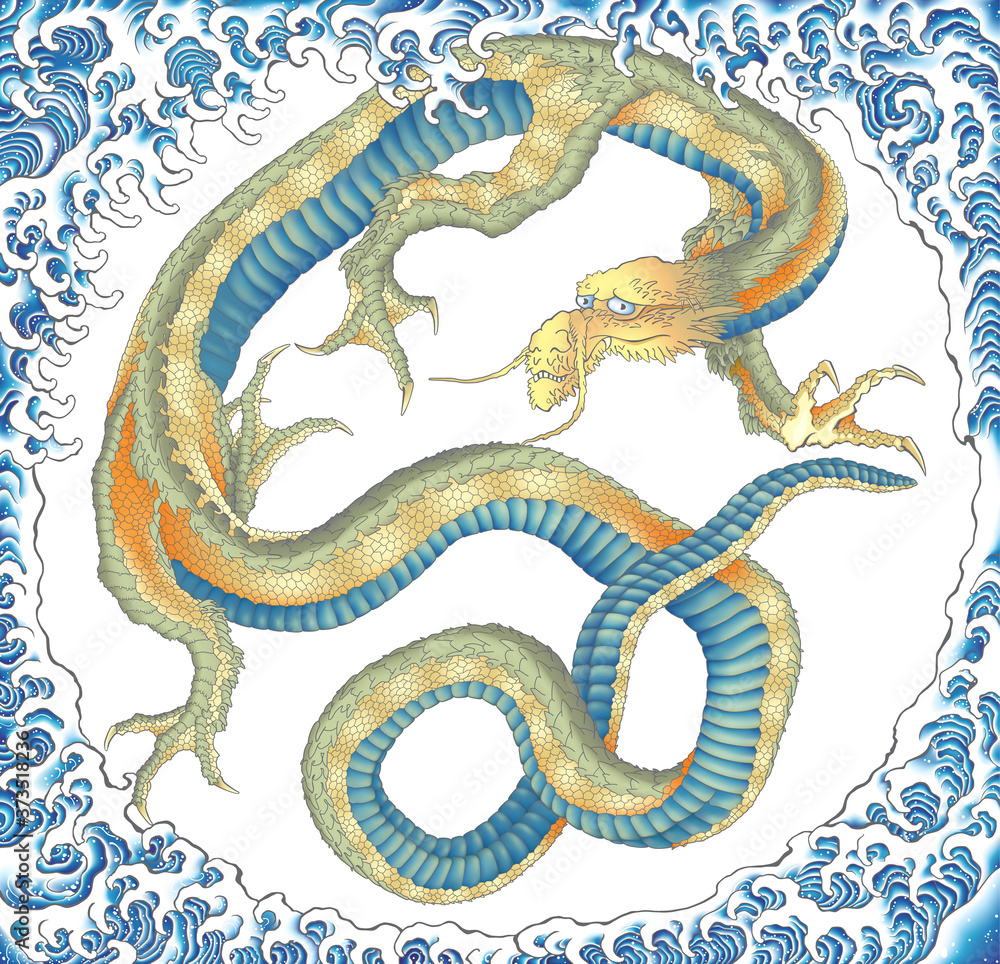 Obraz premium 龍図