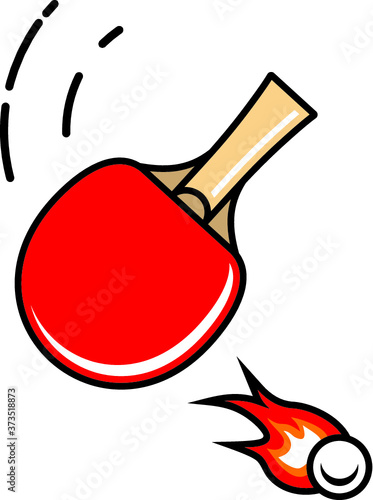 Vector illustration of the table tennis concept