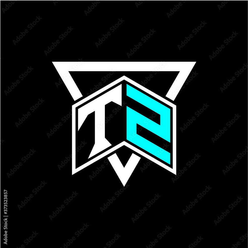 The letter T Z monogram is perfect for game initials, greeting cards, logos, posters and more The letter T Z monogram is perfect for game initials, greeting cards, logos, posters and more