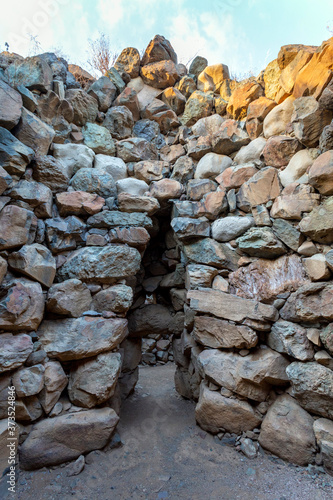 Nuraghe Sa Domu 'e s'Orcu in Sarroch, Italy photo