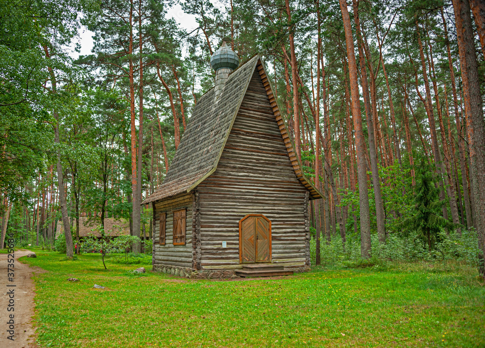old wooden chapel near Riga, Latvia old wooden chapel near Riga, Latvia