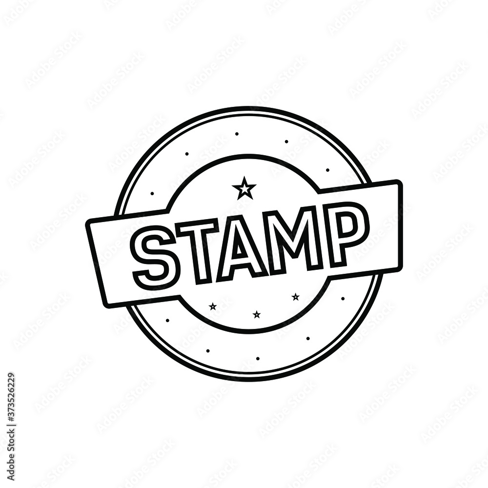 Stamp vector icon 