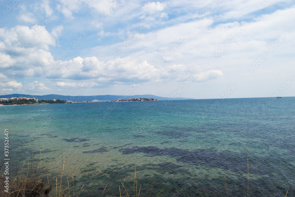 view from the Black sea coast Nessebar, Bulgaria