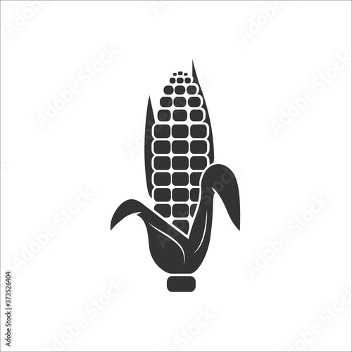 Corn icon. Vector illustration on white