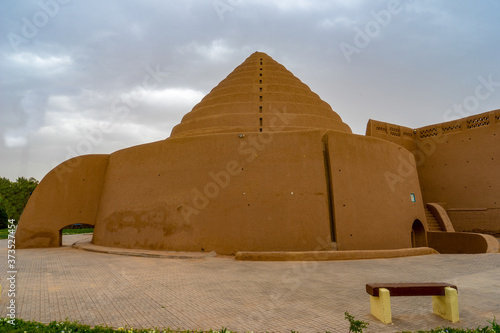 Iran, in Kerman. Traditional old Persian architecture - yakhchal an  ice storage, made of clay and adobe.