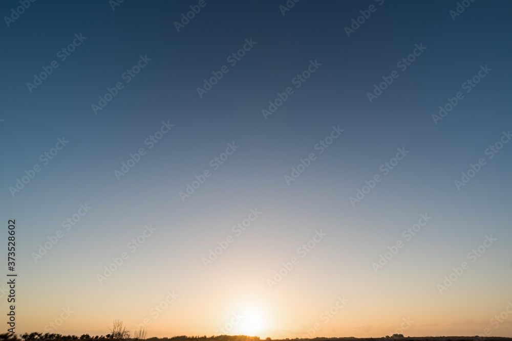 Sunrise Sundown Sanset empty Sky without clouds, without birds, clear and worm evening Sunrise Sundown Sanset empty Sky without clouds, without birds, clear and worm evening