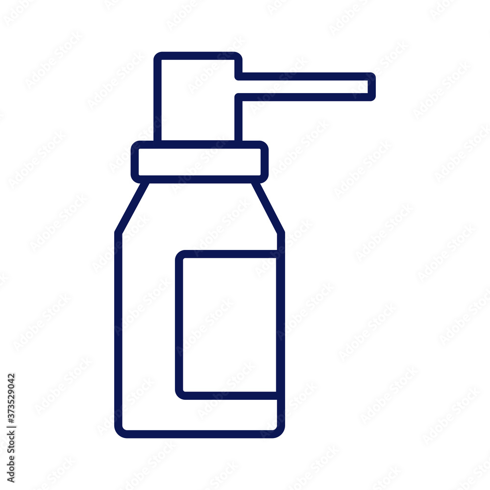 spray bottle of medicine drugs line style icon spray bottle of medicine drugs line style icon