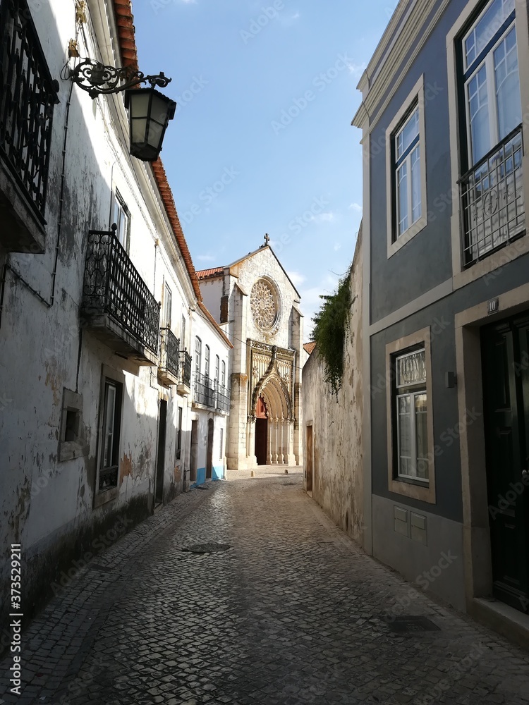 Rua em Santarém, Portugal 