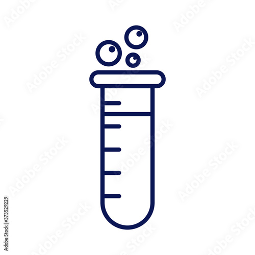 medical tube test laboratory line icon