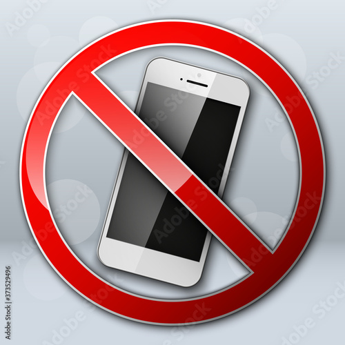 do not talk on a cell phone. Advertising banner. Turn off the mobile devices. regime of flight
