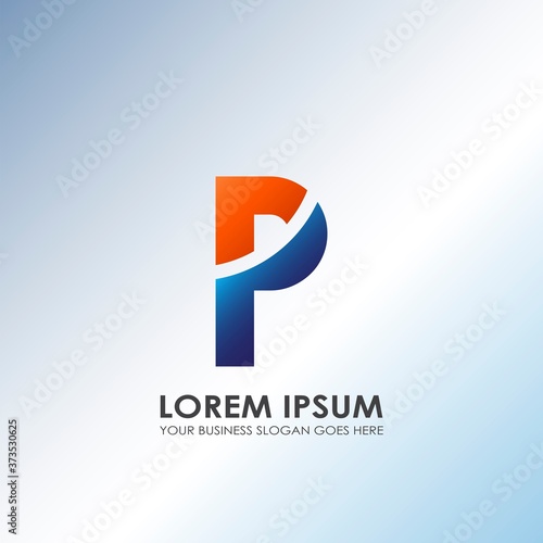 Free Download P Letter Technology and Business Logo Design. Modern logo design concept alphabet Letter for business identity - GFXLoad